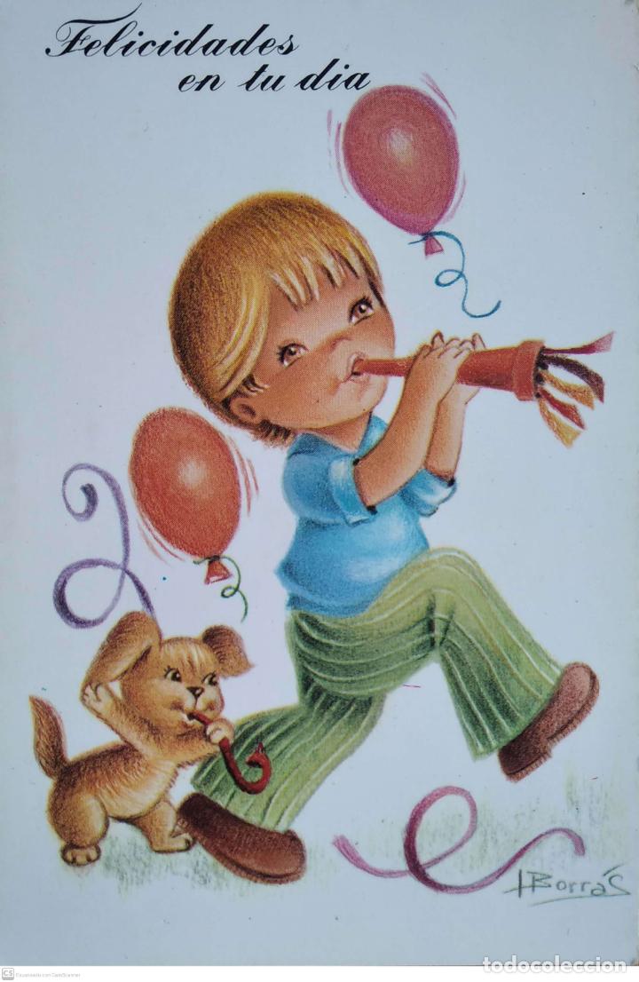 Postales: Postales Vikingo. 2201/3 Felicitaci&oacute;n con ni&ntilde;o m&uacute;sico. Nueva. Color