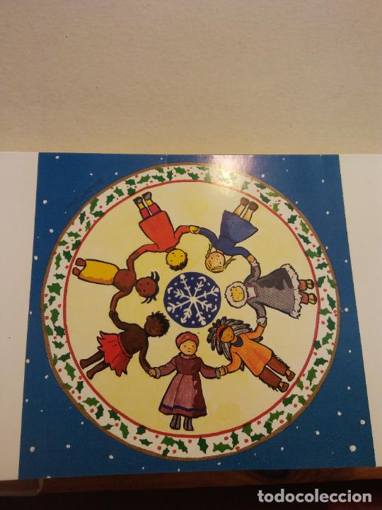 Postais: NI&Ntilde;OS EN NAVIDAD. ELISABET VIVES. BONITA TARJETA. D&Iacute;PTICO. NO CIRCULADA