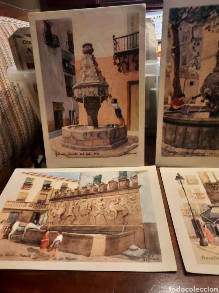 Postales: 4 FUENTES T&Iacute;PICAS DE ESPA&Ntilde;A - Foto 1