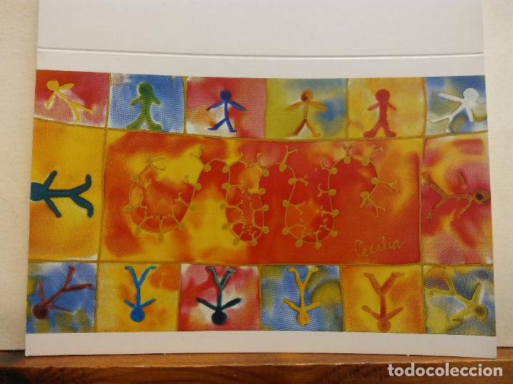 Postales: NI&Ntilde;OS JUGANDO. CECILIA GONZALEZ. CRUZ ROJA. BONITA TARJETA. D&Iacute;PTICO. CIRCULADA