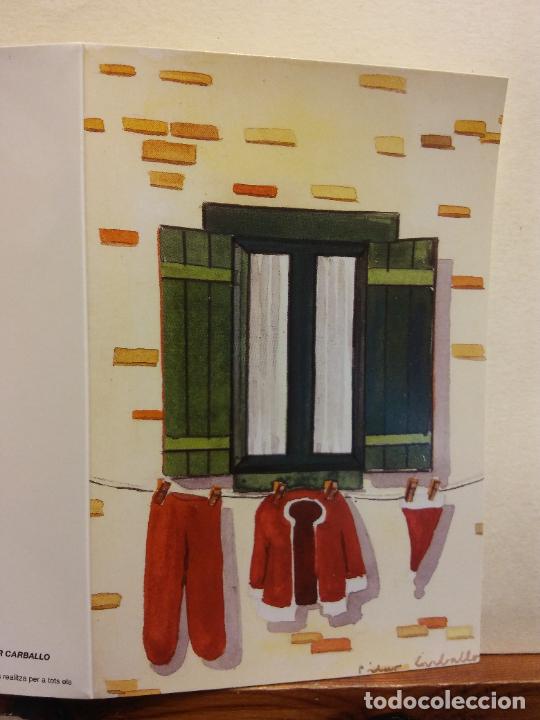 Postales: PAPA NOEL. PILAR CARBALLO. CRUZ ROJA. BONITA TARJETA. D&Iacute;PTICO. NO CIRCULADA