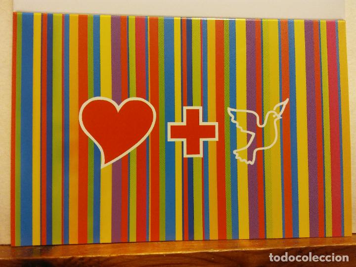 Postales: AMOR Y PAZ. JORDI MARGALEF. CRUZ ROJA. BONITA TARJETA. D&Iacute;PTICO. NO CIRCULADA