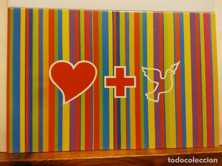 Postales: AMOR Y PAZ. JORDI MARGALEF. CRUZ ROJA. BONITA TARJETA. D&Iacute;PTICO. NO CIRCULADA