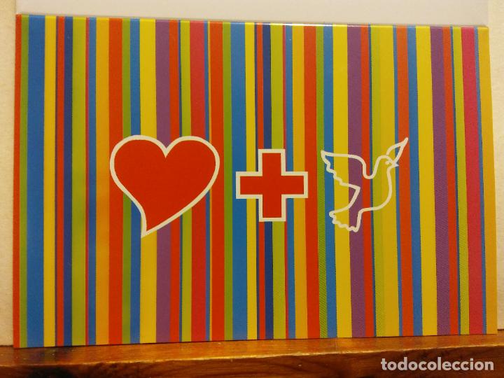Postales: AMOR Y PAZ. JORDI MARGALEF. CRUZ ROJA. BONITA TARJETA. D&Iacute;PTICO. NO CIRCULADA
