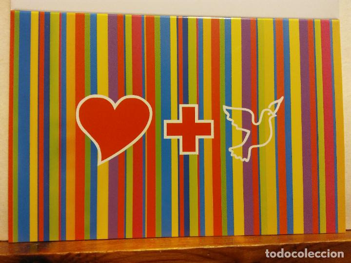 Postales: AMOR Y PAZ. JORDI MARGALEF. CRUZ ROJA. BONITA TARJETA. D&Iacute;PTICO. NO CIRCULADA
