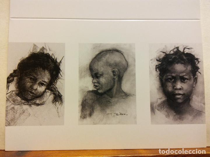 Postkarten: NI&Ntilde;OS. TERESA RIBA. CRUZ ROJA. BONITA TARJETA. D&Iacute;PTICO. CIRCULADA