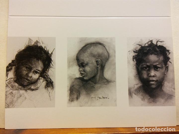 Postkarten: NI&Ntilde;OS. TERESA RIBA. CRUZ ROJA. BONITA TARJETA. D&Iacute;PTICO. CIRCULADA