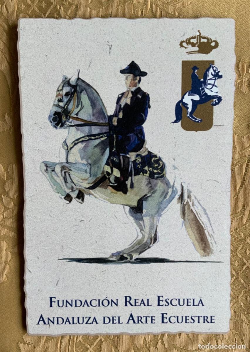 Postales: POSTAL DE MADERA FUNDACI&Oacute;N REAL ESCUELA ANDALUZA DE ARTE ECUESTRE