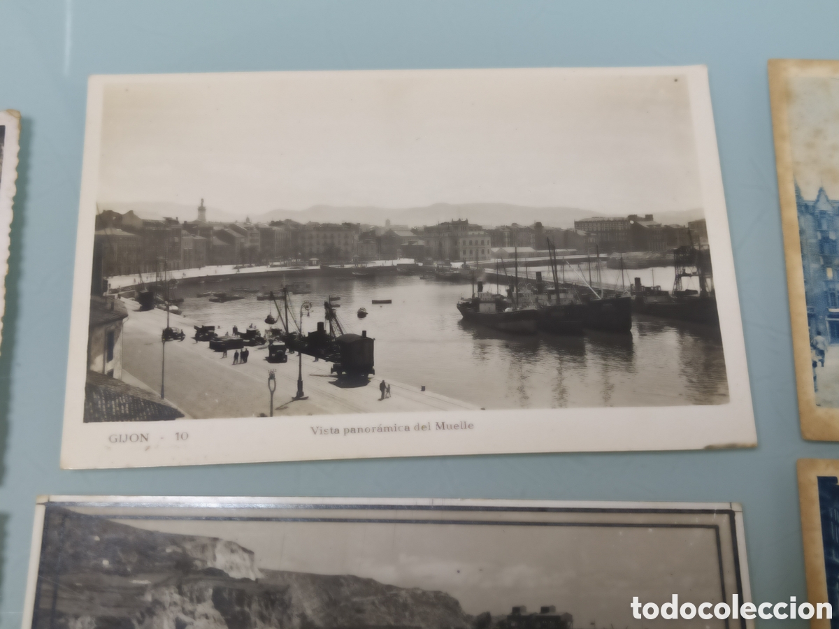 Postales: LOTE POSTALES ANTIGUAS GIIJON. - Foto 18
