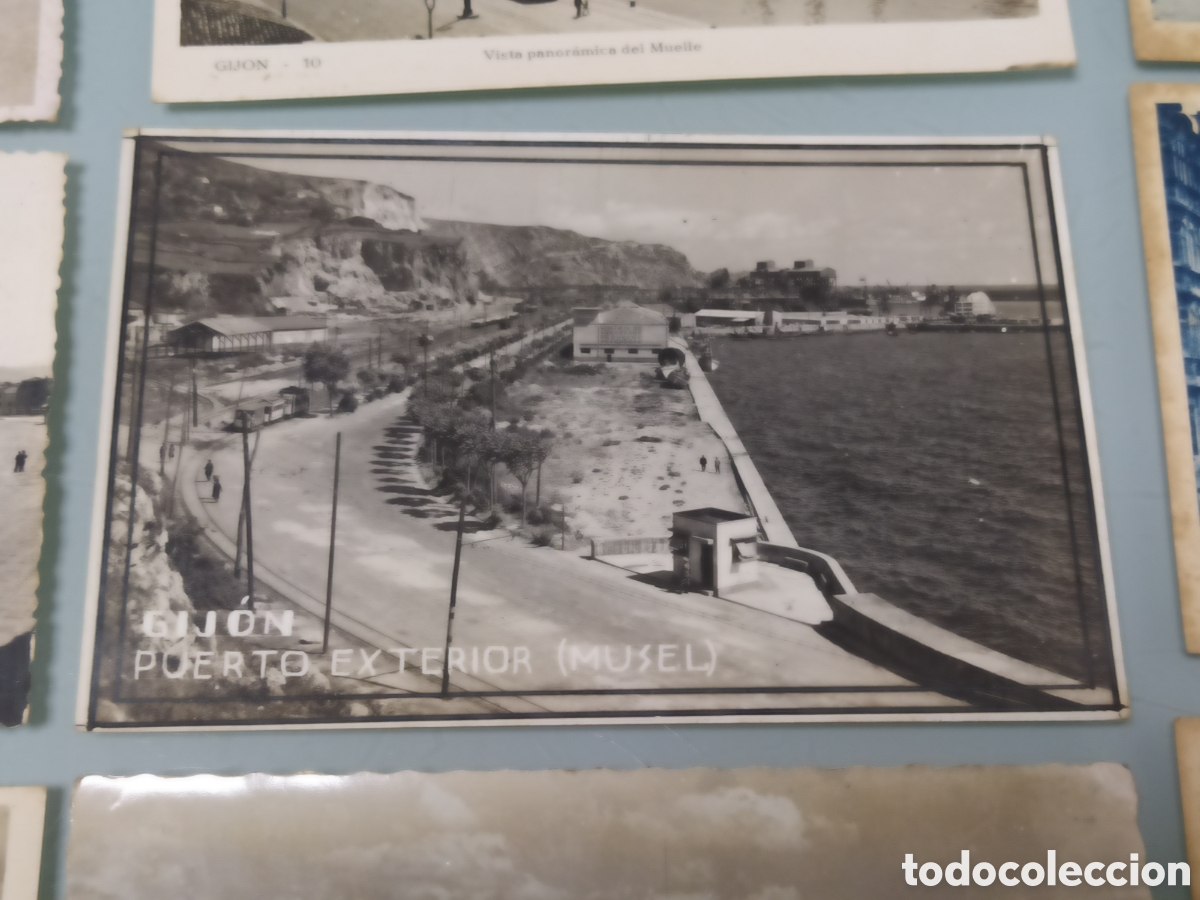 Postales: LOTE POSTALES ANTIGUAS GIIJON. - Foto 24