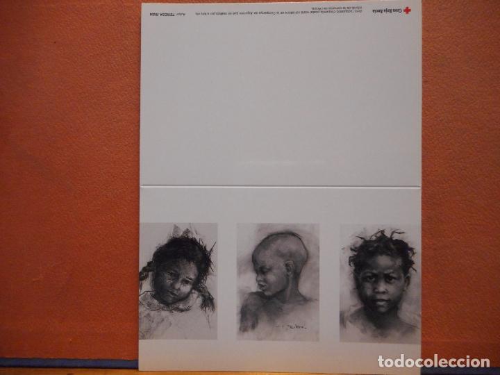 Postais: BONITA POSTAL. NI&Ntilde;OS. TERESA RIBA. DIPTICO. NO CIRCULADA. CRUZ ROJA.