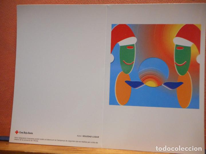 Postais: BONITA POSTAL. NADAL. SOLEDAD LUQUE DIPTICO. NO CIRCULADA. CRUZ ROJA.