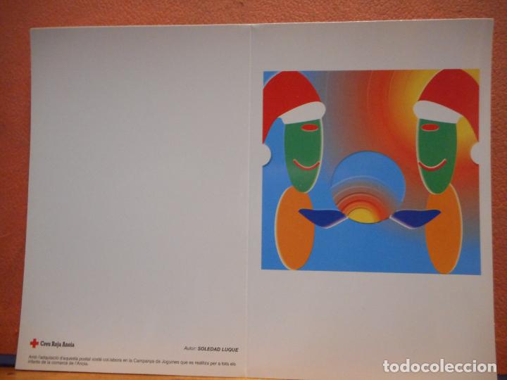 Cartes Postales: BONITA POSTAL. NADAL. SOLEDAD LUQUE DIPTICO. NO CIRCULADA. CRUZ ROJA.