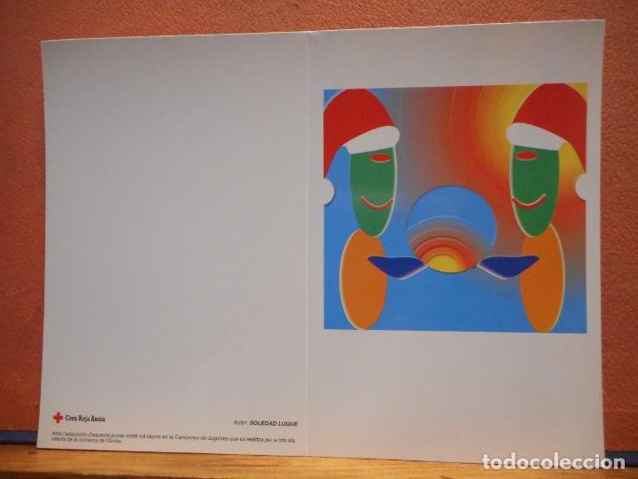 Cartes Postales: BONITA POSTAL. NADAL. SOLEDAD LUQUE DIPTICO. NO CIRCULADA. CRUZ ROJA.