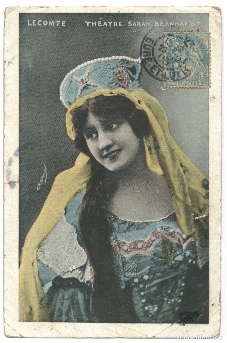Postales: LECOMTE, Mlle_Sin datos. Th&eacute;&acirc;tre Sarah Bernhardt. Photo Manuel - Foto 1