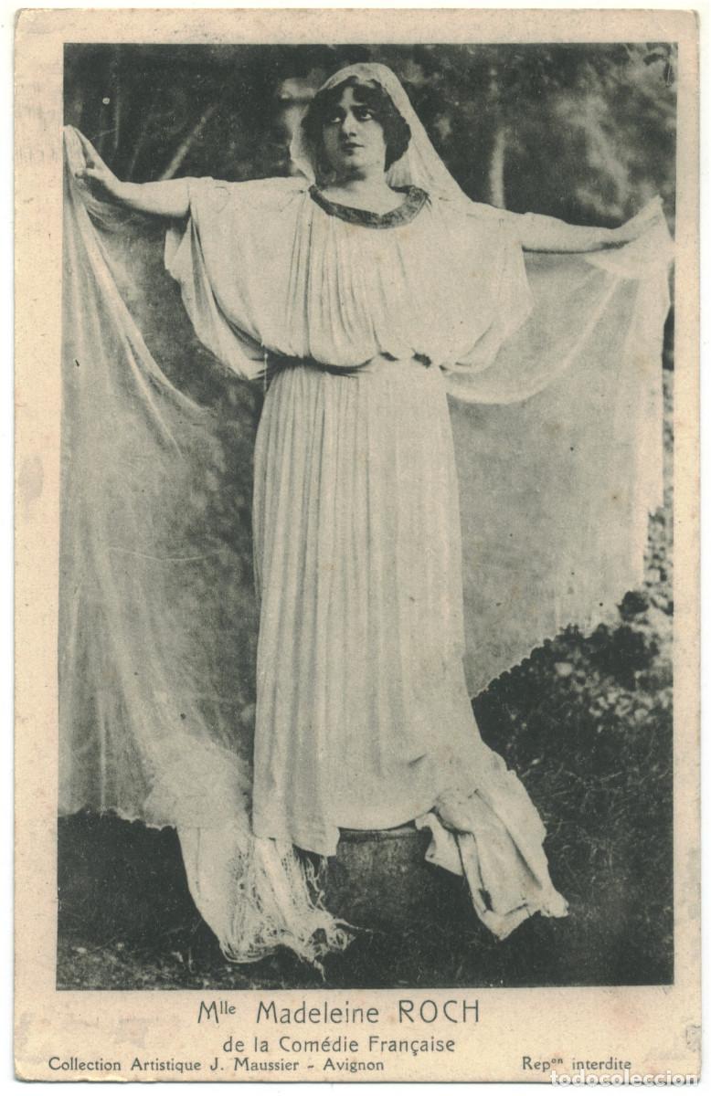 Postais: ROCH, Madeleine_J. Maussier. Com&eacute;die Fran&ccedil;aise
