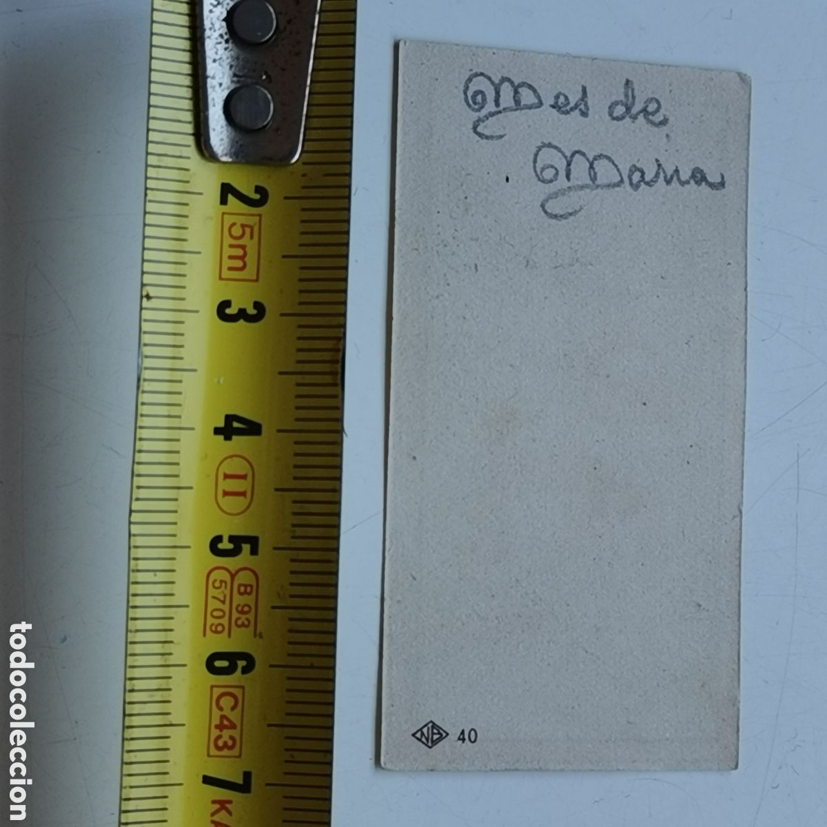 Postales: Estampita NB n&ordm;40 M&eacute;s de Maria? - Foto 3