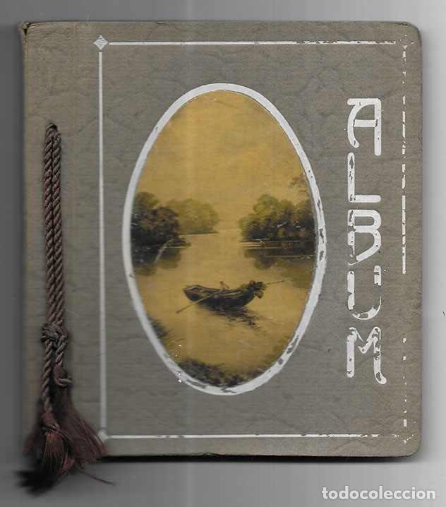 Postales: Album antiguo para postales o fotografias, VACIO. 16,5 x 15 cm. 36 pags