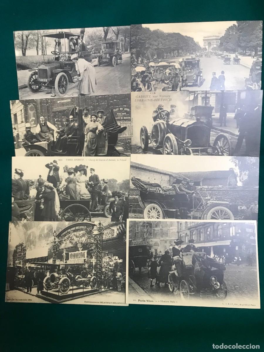Cartes Postales: E25- 32 POSTALES ANTIGUAS DE COCHES ANTIGUOS COPIAS DE ORIGINALES DE Pcp. DEL SIGLO XX
