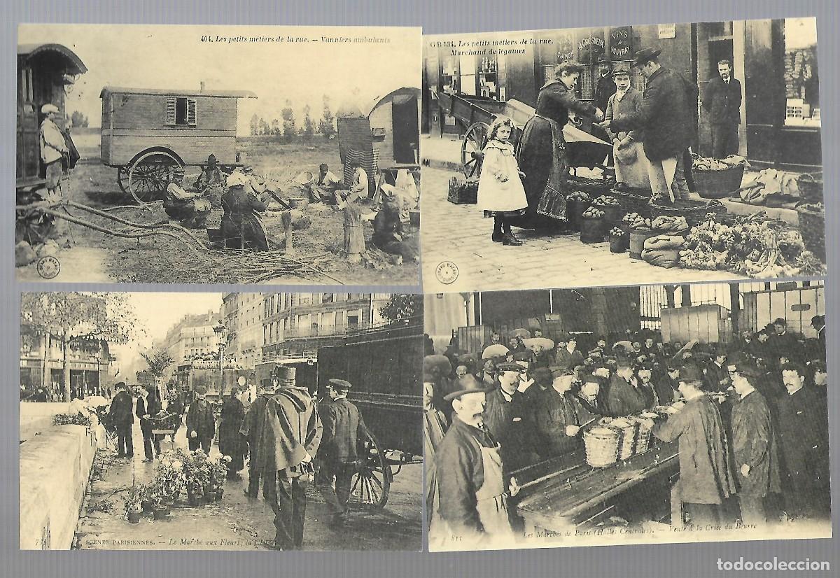 Postales: E25- 4 POSTALES ANTIGUAS DE TRABAJOS Y COSTUMBRES COPIAS DE ORIGINALES DE Pcp. DEL SIGLO XX