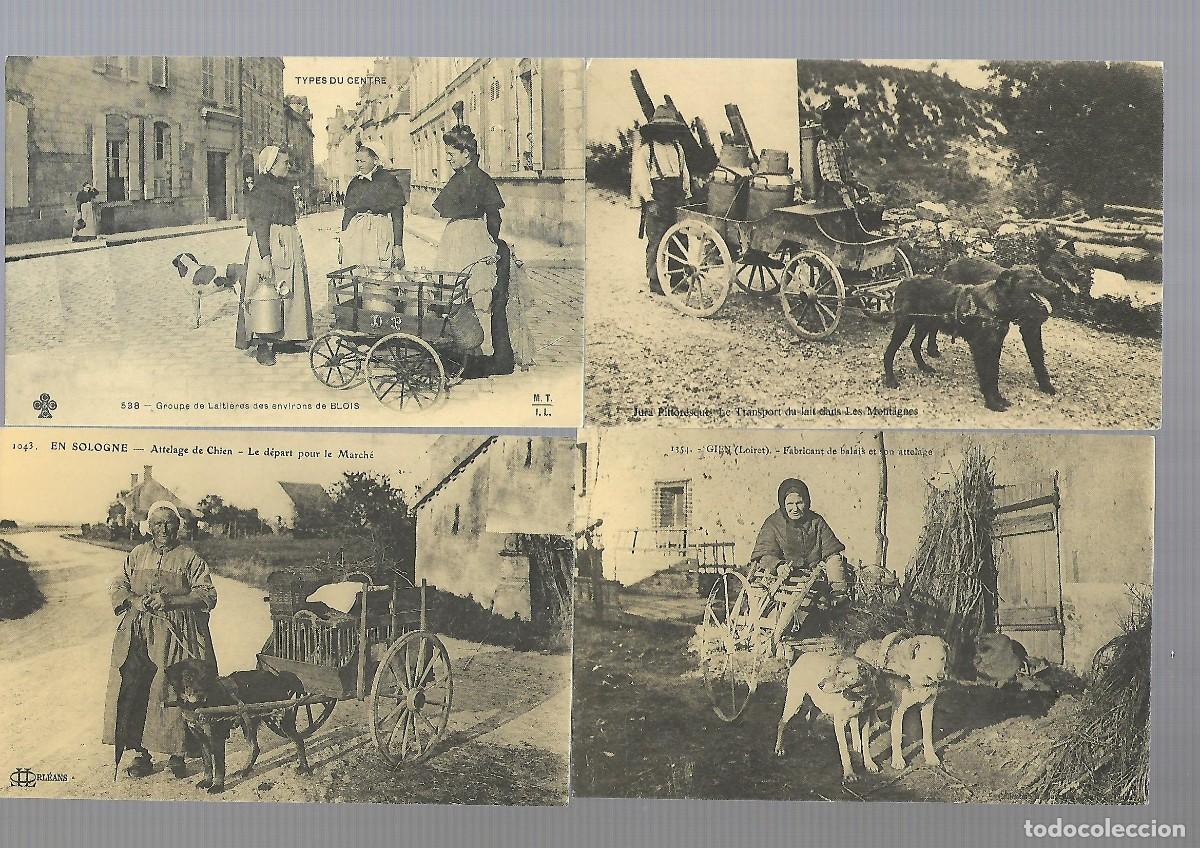 Postales: E25- 4 POSTALES ANTIGUAS DE TRABAJOS Y COSTUMBRES COPIAS DE ORIGINALES DE Pcp. DEL SIGLO XX