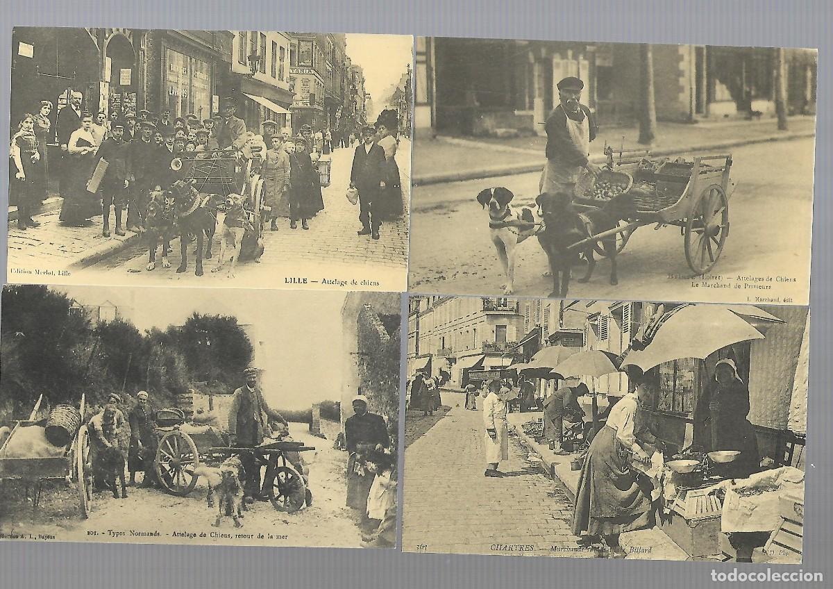 Postales: E25- 4 POSTALES ANTIGUAS DE TRABAJOS Y COSTUMBRES COPIAS DE ORIGINALES DE Pcp. DEL SIGLO XX
