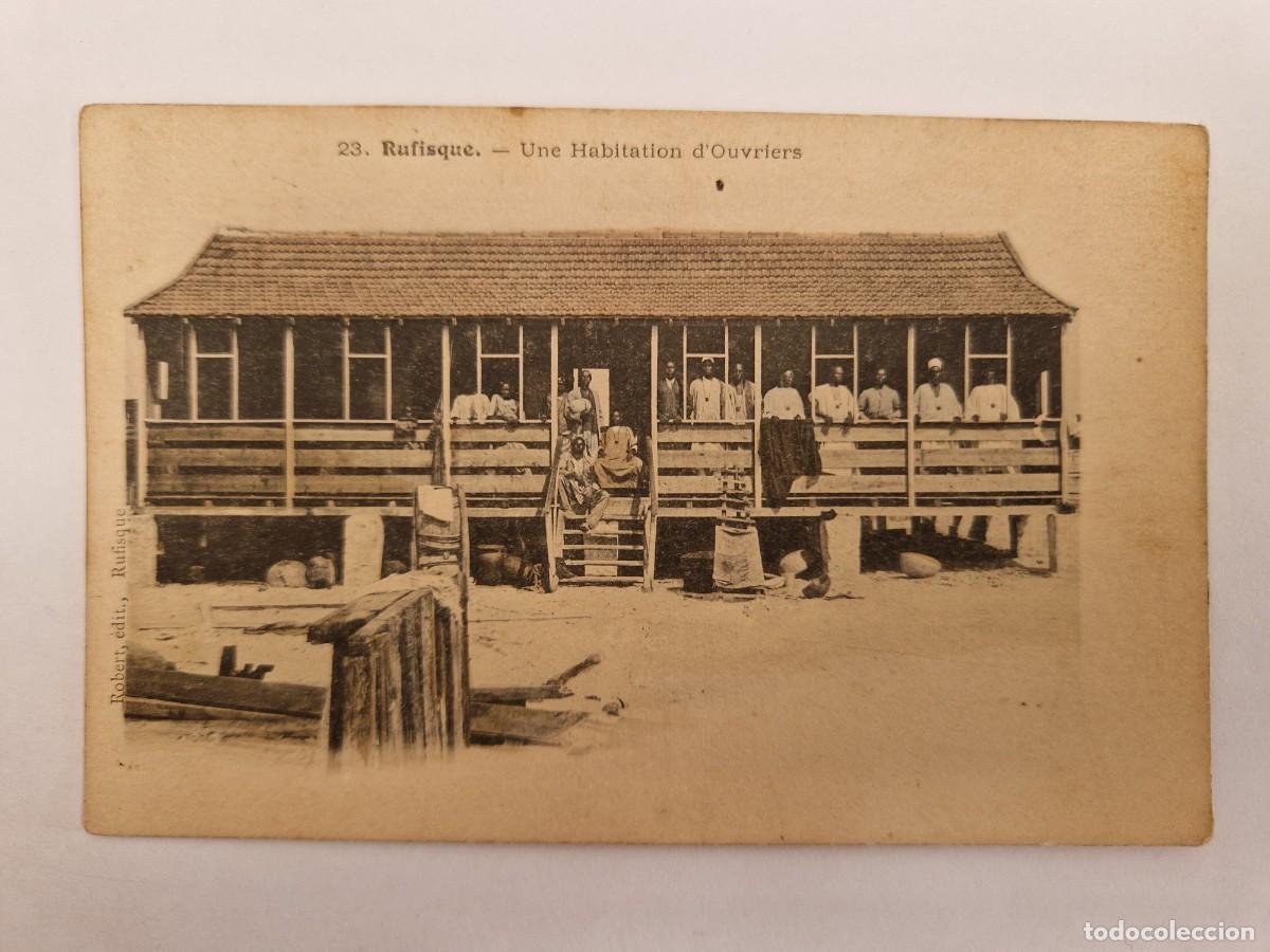 Postales: POSTAL DE RUFISQUE (UNE HABITACION DOUVRIERS) - Foto 1