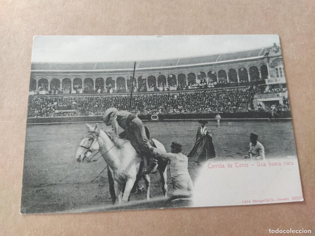 Postales: TARJETA UNION POSTAL UNIVERSAL ESPA&Ntilde;A CORRIDA DE TOROS 1904 STENGEL & CO DRESDE 22310 .-S1