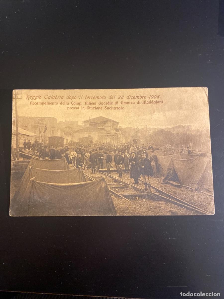 Postais: 8 - Tarjeta postal 1908 dopo li terremoto Regio Calabria
