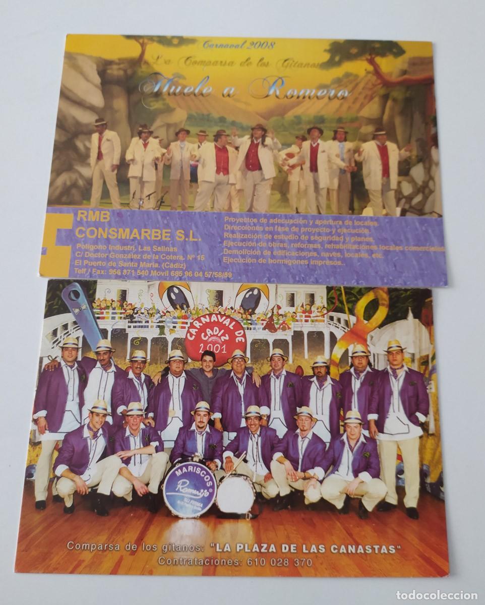 Postales: CARNAVAL DE CADIZ - LOTE POSTALES COMPARSA DE LOS GITANOS