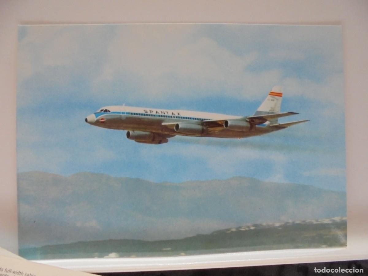 Postkarten: CONVAIR CV 990 A CORONADO. SPANTAX. POSTAL SIN ESCRIBIR.