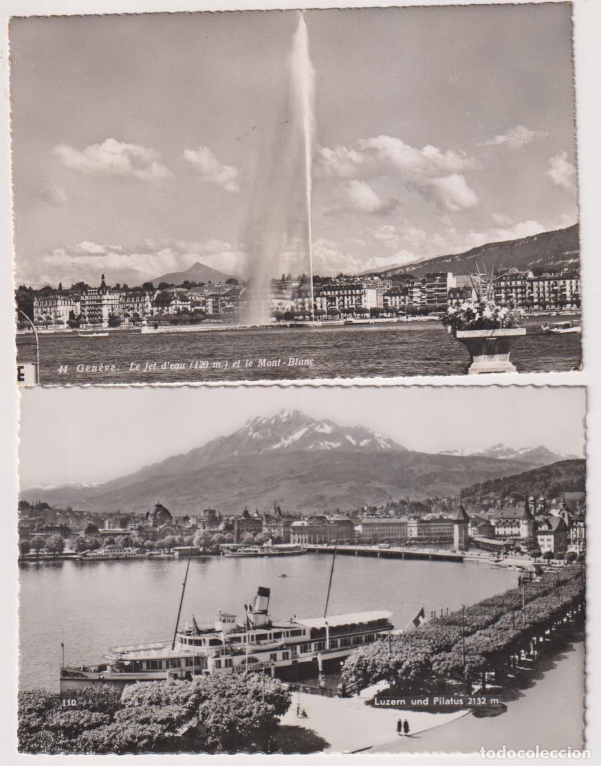Postales: Suiza. Lote de 2 Postales: Ginebra y luzerna - Foto 1