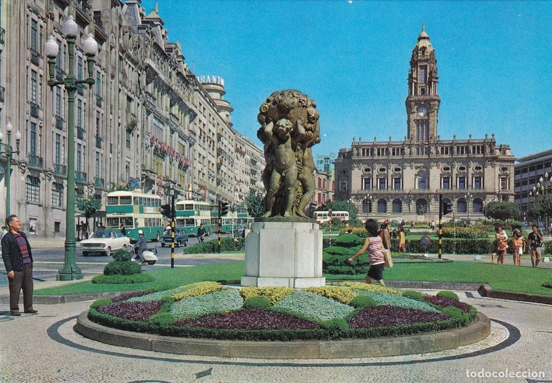 Cartoline: 51.E Porto - Portugal / Avenida dos Aliados (Poente)