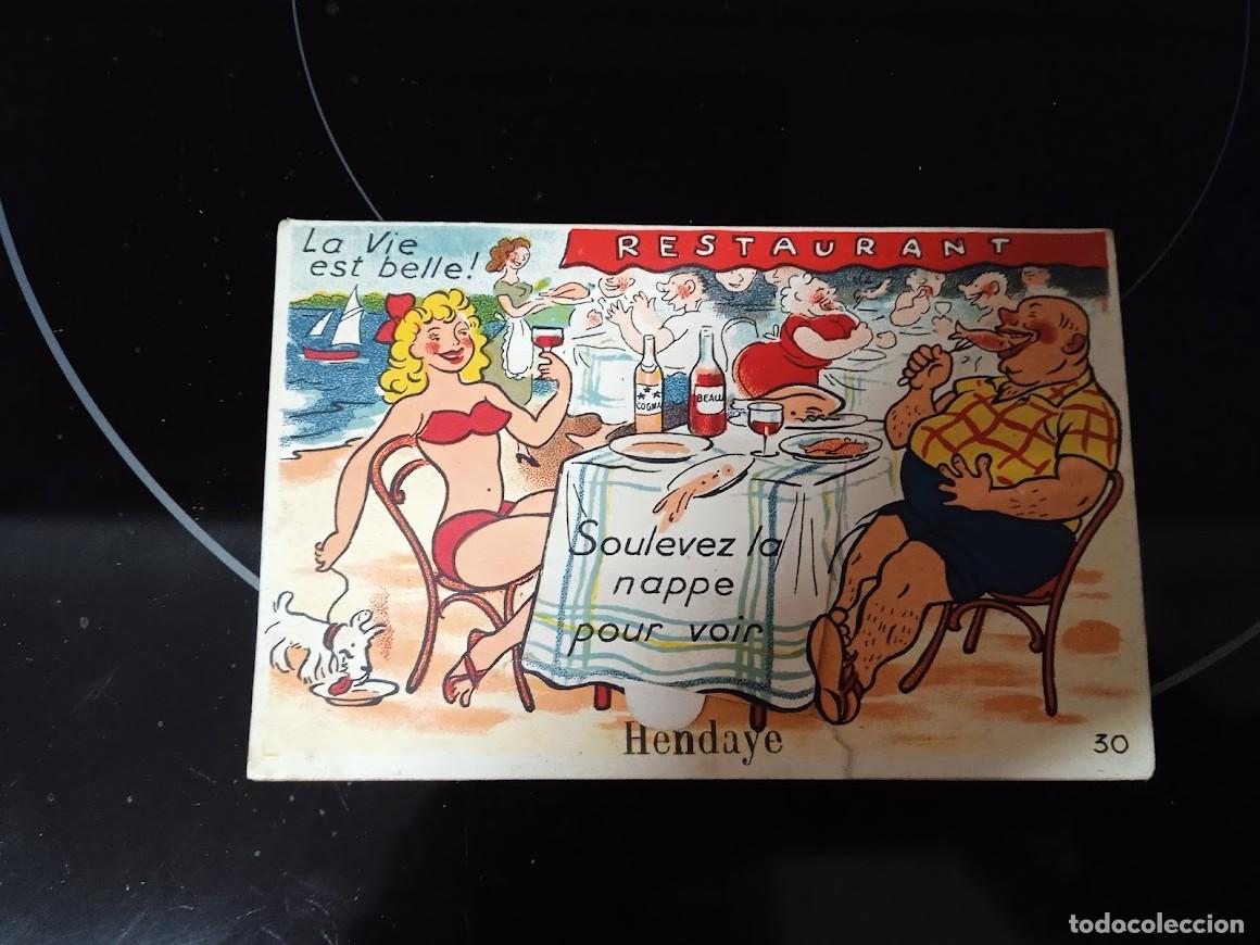 Postales: POSTAL RESTAURANT HENDAYE CIRCULADA A&Ntilde;OS 50 - Foto 1
