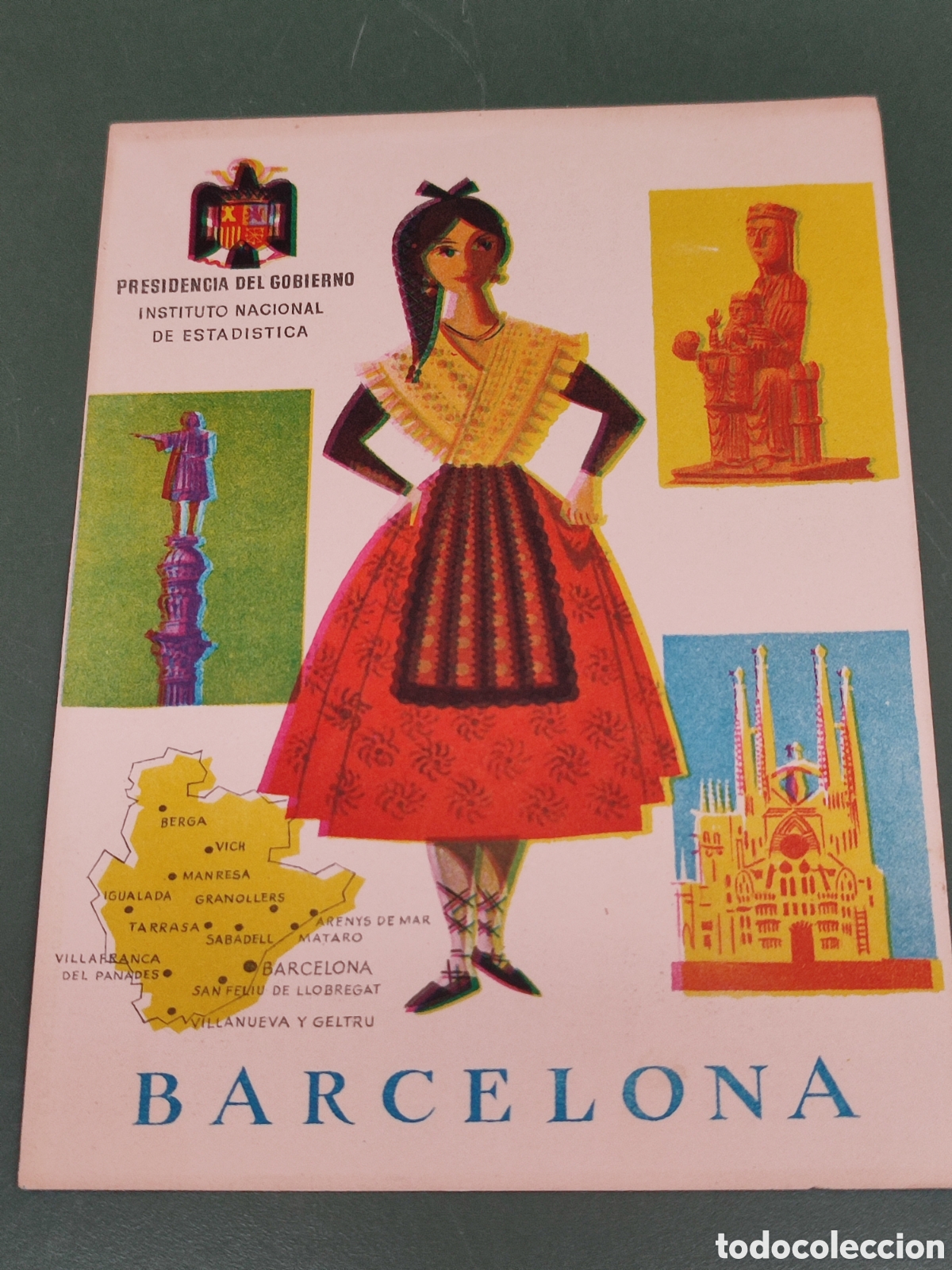 Cartes Postales: Provincia de Barcelona Estad&iacute;stica a&ntilde;os 60
