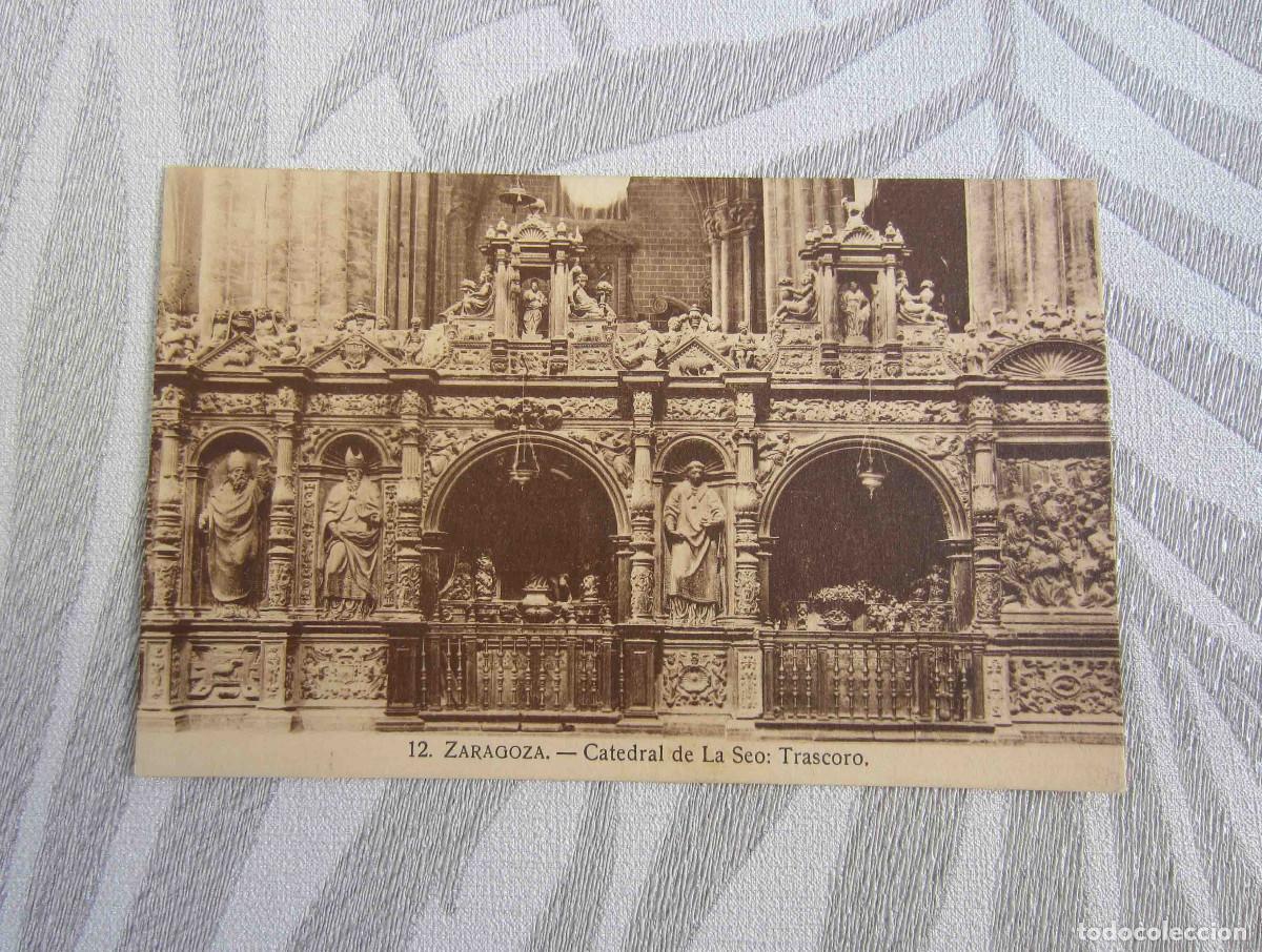 Postales: POSTAL ANTIGUA ZARAGOZA CATEDRAL - Foto 1