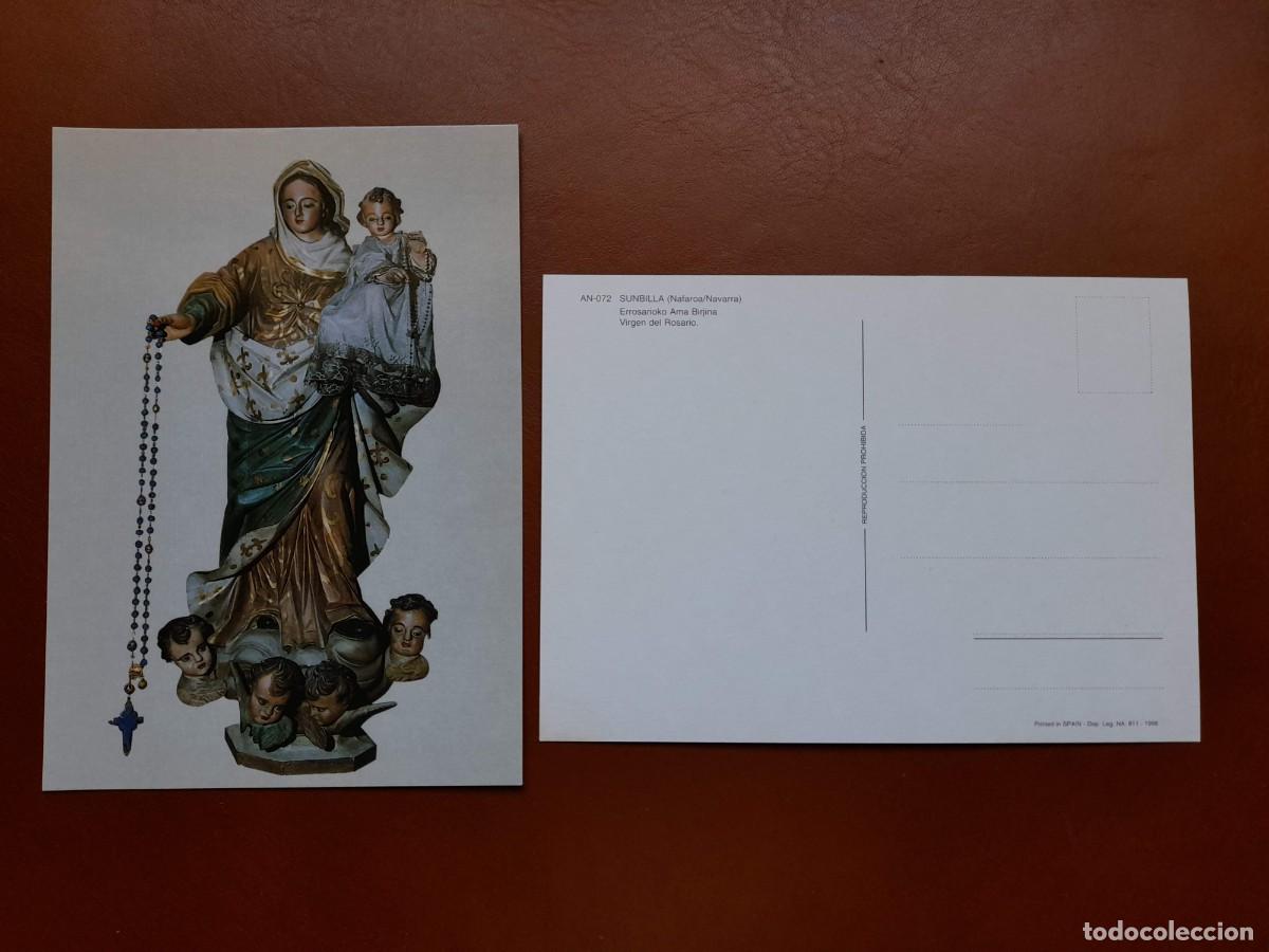 Postales: Postal Virgen del Rosario (Navarra) - Foto 1