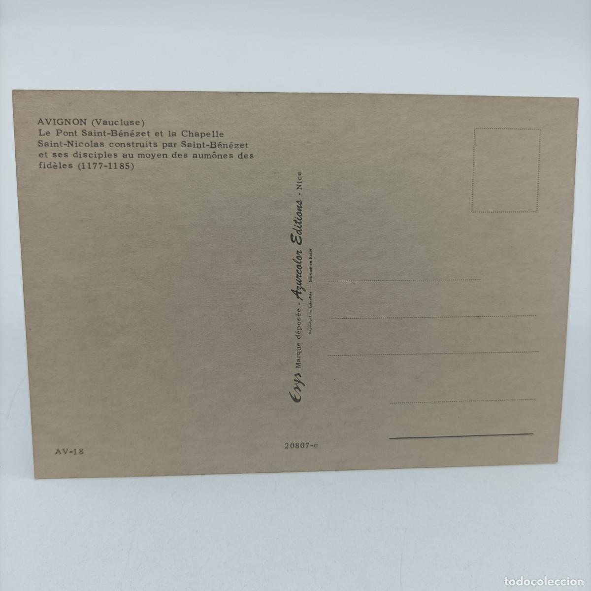 Postales: POSTAL AVIGNON FRANCIA - Foto 2