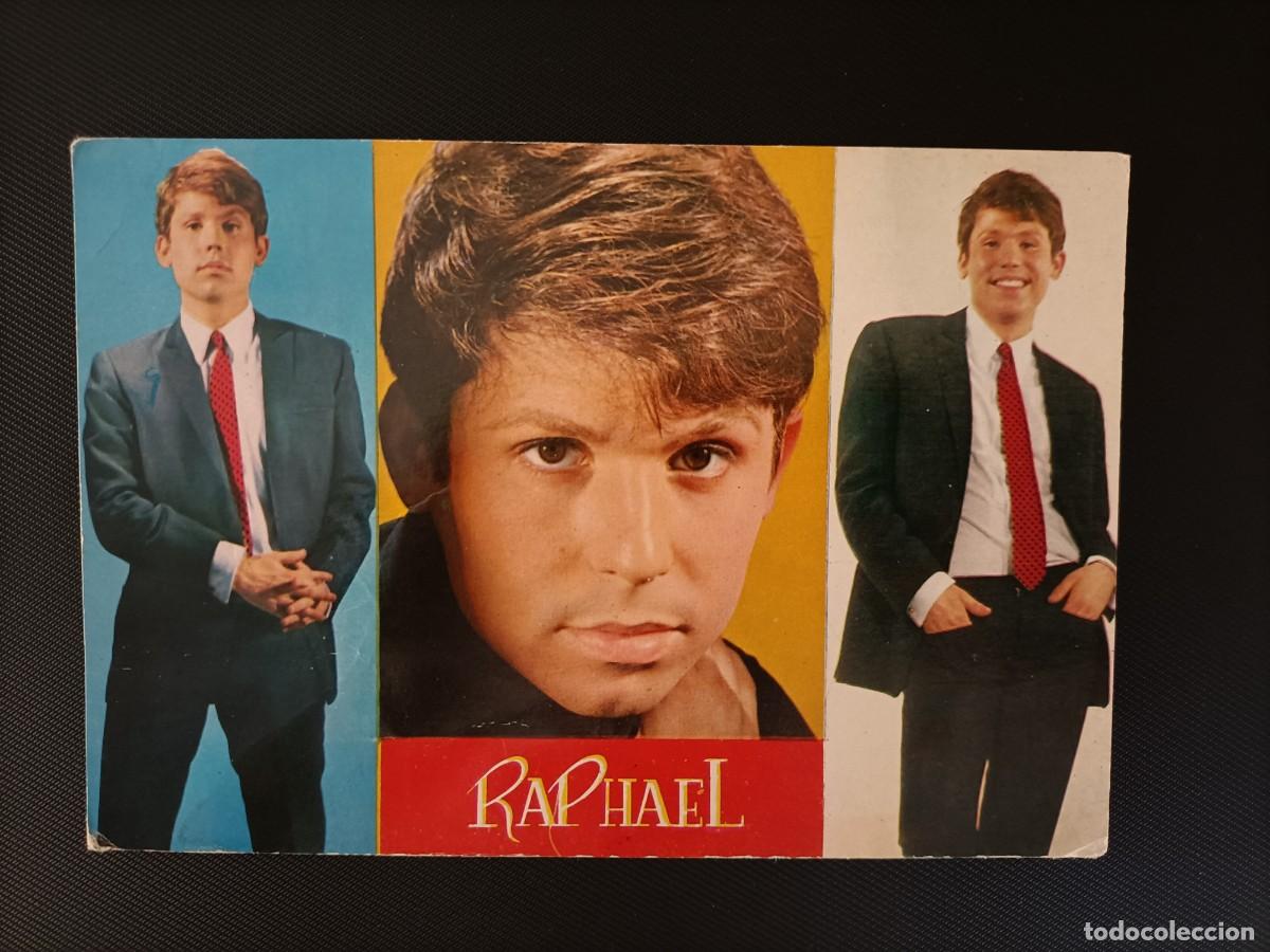 Postales: Antigua Tarjeta Postal de Raphael, finales de los a&ntilde;os 60. - Foto 1