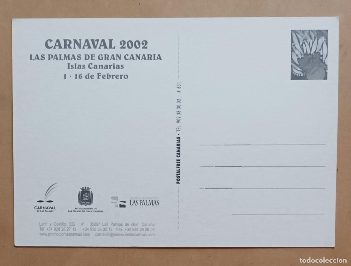 Postales: POSTAL - CARNAVAL 2002 - LAS PALMAS DE GRAN CANARIA - Foto 2