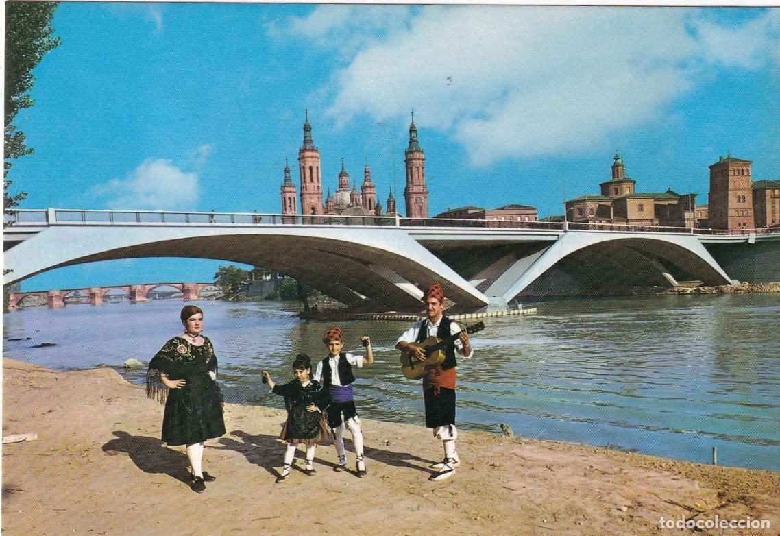 Postales: 2.140 Zaragoza - R&iacute;o Ebro y los Tres Puentes - Foto 1