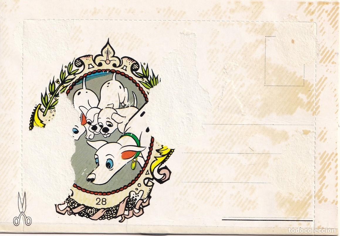 Postales: Cuento-postal - 101 D&aacute;lmatas / Walt Disney - Foto 2