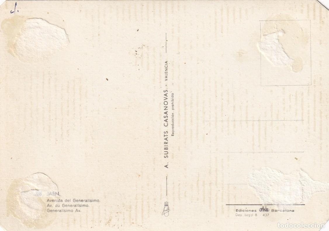 Postales: Ja&eacute;n - Avenida del General&iacute;simo - Foto 2