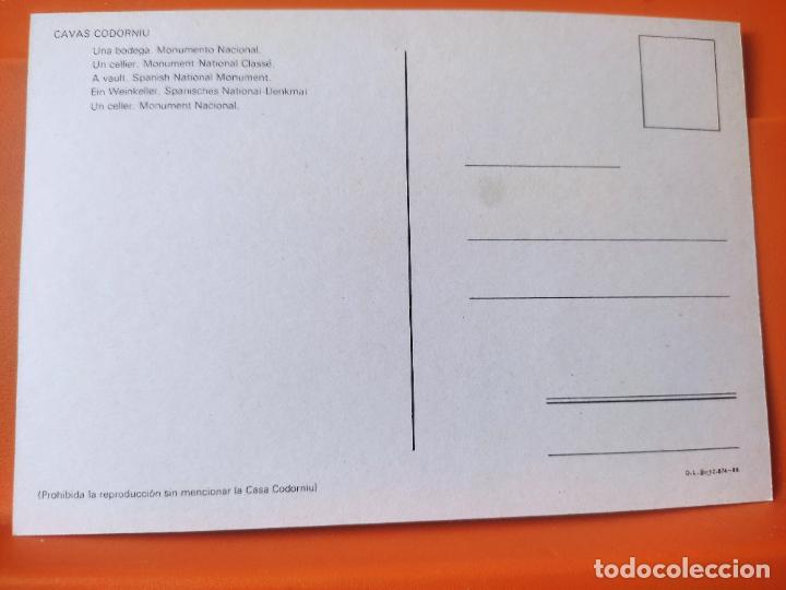 Postales: CODORNIU CAVAS SELECCION 1985 BODEGA SC POSTAL - Foto 2