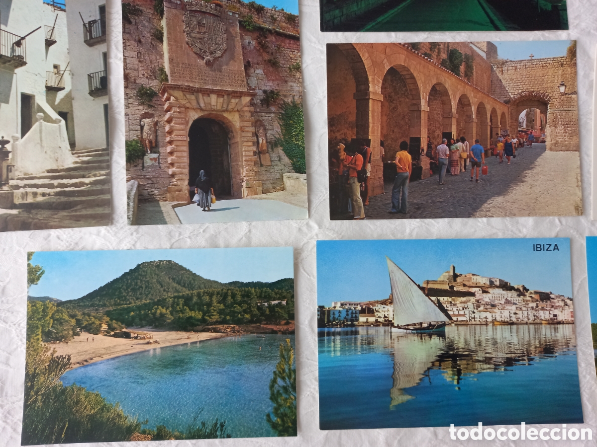 Postales: Lote 8 postales Ibiza sin circular - Foto 3