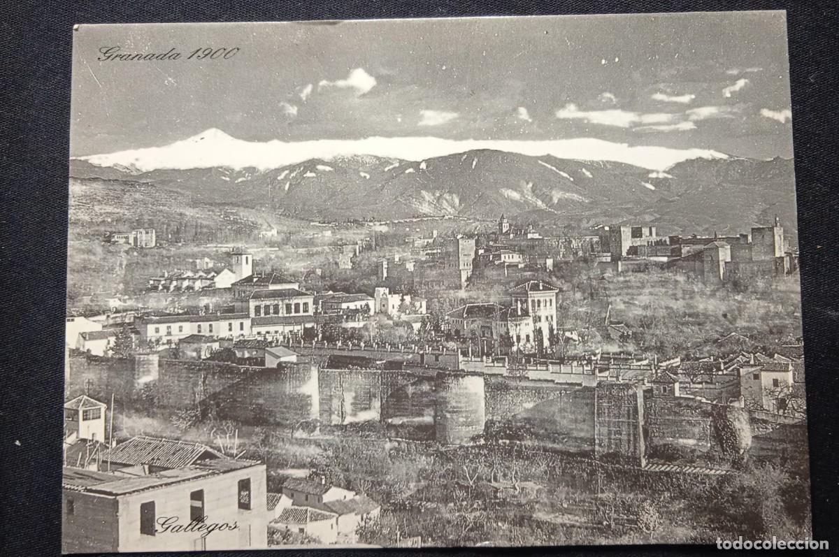 Postales: Antigua postal Granada 1900. - Foto 1