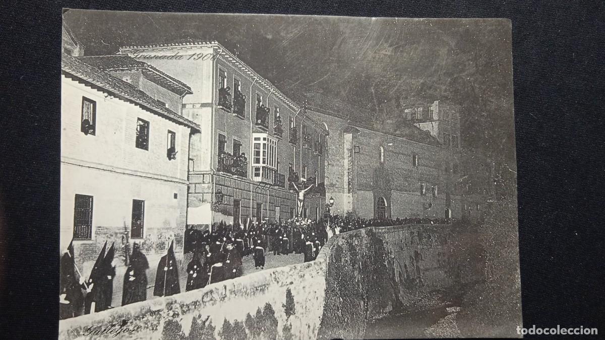Postales: Antigua postal Granada 1900. - Foto 1