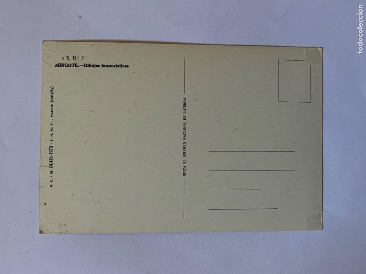 Postales: CV7. POSTAL MINGOTE N 5 - Foto 2