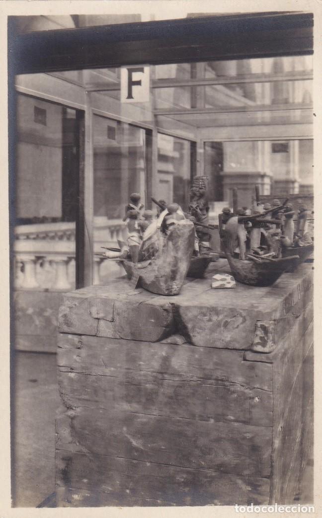 Postkarten: Antigua postal fotogr&aacute;fica / Museo - Antiguos egipcios en barcas