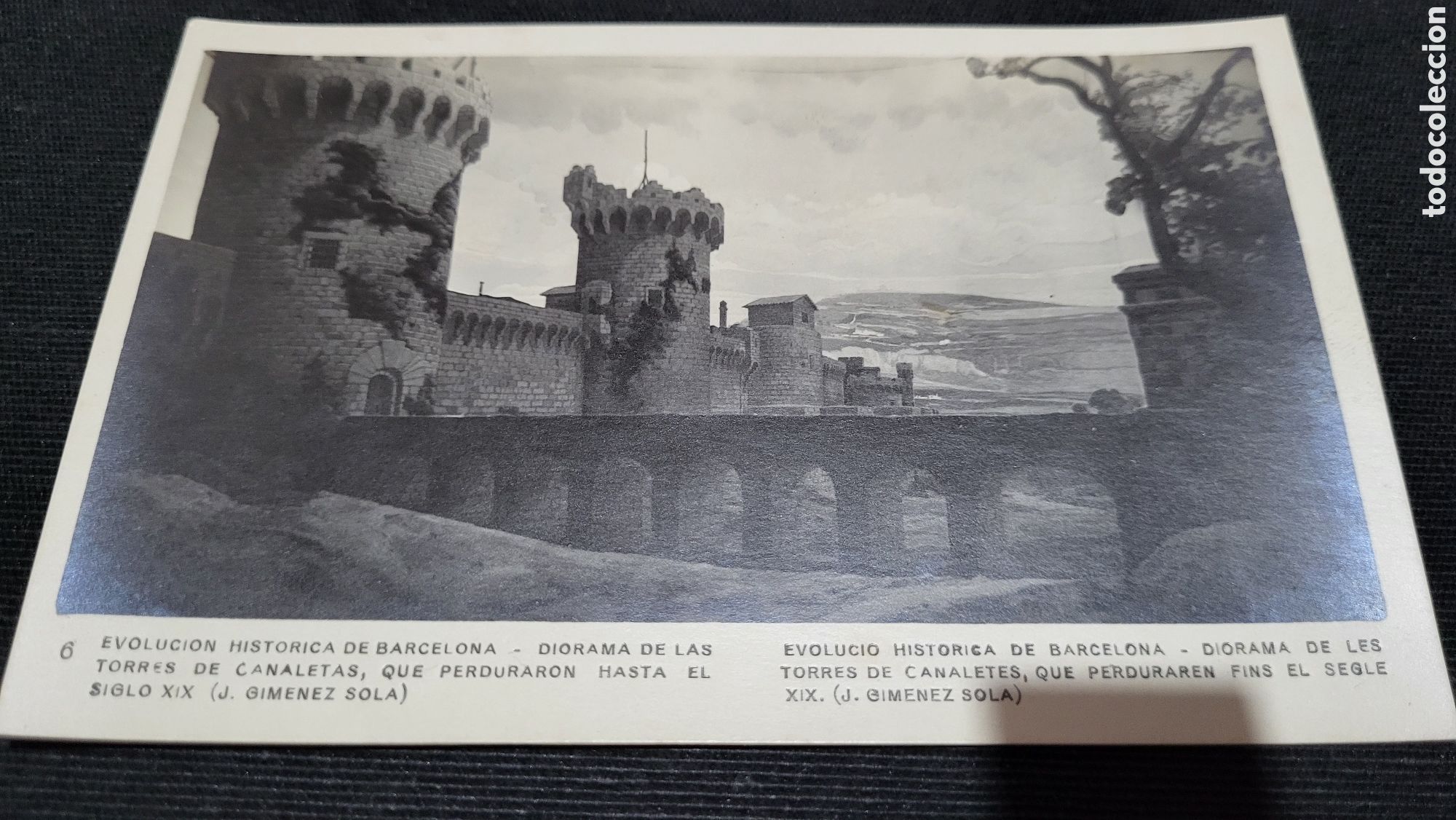 Postales: Tarjeta Postal Barcelona Diorama - Foto 1